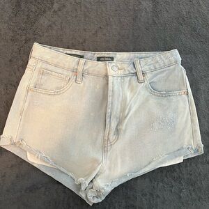 Wild Fable Gray Jean Shorts High-Waisted Distressed